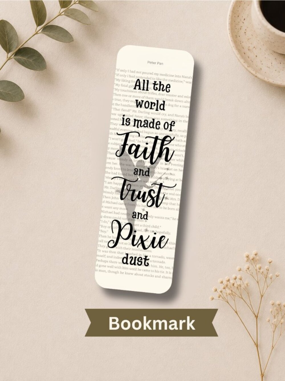 Peter Pan Book Page Bookmark